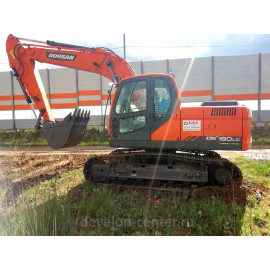 Отгрузка габаритного гусеничного экскаватора Doosan DX180LC 